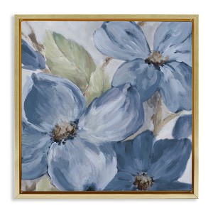 Stupell Industries Silent Blue Bloom, 18" x 18" - 1 of 4
