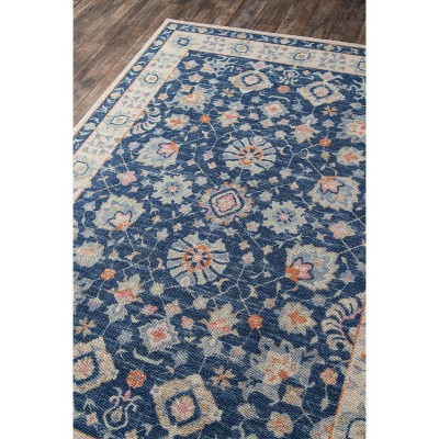 Anatolia Navy Tufted Rectangular Wool-Blend Area Rug 5'3" x 7'6"