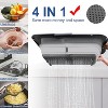 Collapsible Colander Strainer, Expandable Over the Sink Colander for Kitchen, Adjustable Silicone Sink Strainer - 3 of 4