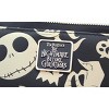 Disney Nightmare Before Christmas Jack Skellington Zero Oogie Boogie Full Zip Wallet Black - 4 of 4