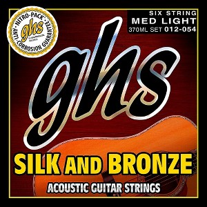 GHS Silk/Phospor Bronze Medium Light Acoustic Guitar Strings (12-54) - 1 of 2
