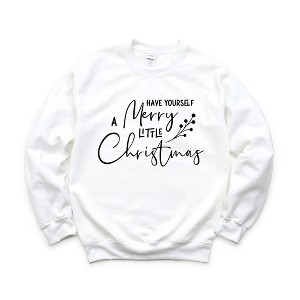 Simply Sage Market Women's Graphic Sweatshirt Have Yourself A Merry Little Christmas Berries - 1 of 4
