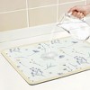 REGALWOVEN Diatomaceous Stone Dish Drying Mat, Floral Quick Dry Dish Drying Mats for Kitchen Counter, Dishes, Cups, and Utensils - 3 of 4