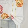 RLF Home 100% Cotton La Tulipe Butterfly With Poly/Cotton lining Rod Pocket Valance 50" x 16" White - 3 of 4