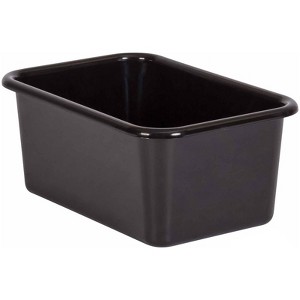 Teacher Created Resources Black Small Plastic Storage Bin (Pack of 6) - 1 of 1