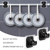 Maison Products 10PCS Curtain Rods No Drilling,Bracket No Drill Curtain Rod Brackets Self Adhesive Curtain Rod Holders Nail Free Adjustable - 4 of 4