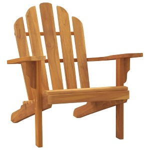 vidaXL Garden Adirondack Chair Teak Solid teak wood Standard Durable - 1 of 4