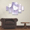Trademark Fine Art -Sheila Golden White Poppy #1  Panel Set Art - 3 of 3