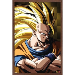 Trends International Dragon Ball Z: Cell Saga - Goku Super Saiya Framed Wall Poster Prints - 1 of 4
