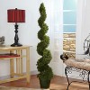 Spiral Silk Tree - 5ft Indoor Outdoor Accent - Lush Green Foliage - Decorative Accent Tree - Home Decor - 3 of 3