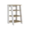 SEVOBAL Bathroom Storage Cabinets with Two Interior Shelves and Four Open Shelves for Bathroom Organization, Multicolored, 36"*20"*4" - 2 of 4