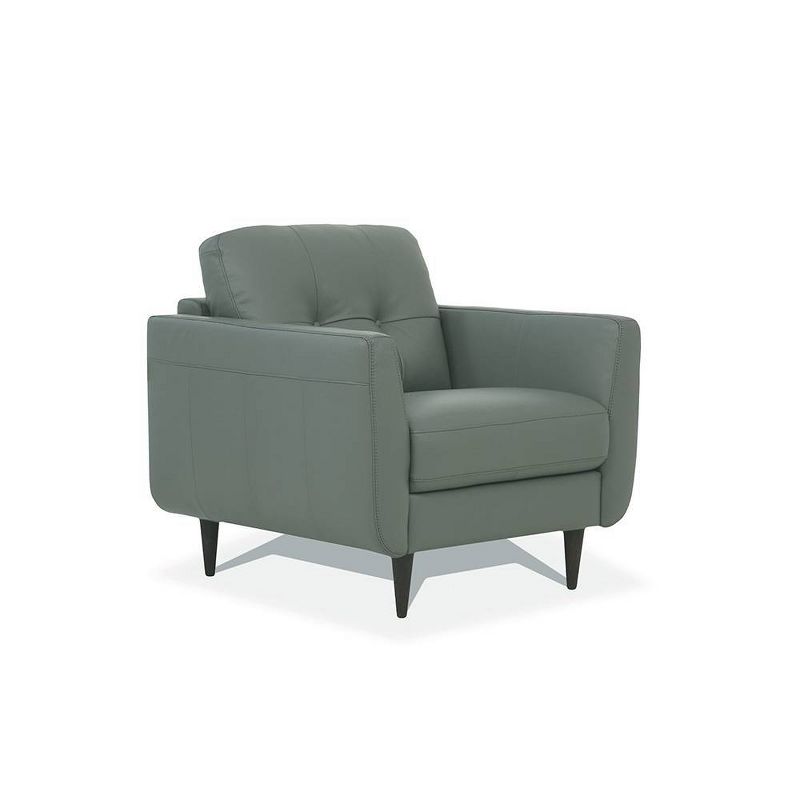 35&#34; Radwan Chair Pesto Green Leather - Acme Furniture, 4 of 9