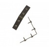 Dritz Small 3pk Home Campaign Textured Right Angle Corners: Iron Craft Embellishments, 12+ Age, 9 Pieces, Antique Brass - 4 of 4