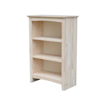 36"x24" Shaker Bookcase Unfinished - International Concepts