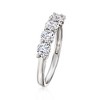 Ross-Simons 1.10 ct. t.w. CZ 5-Stone Ring in Sterling Silver - 3 of 4