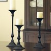 SPI Home Richmond Candleholders Set of 3 – Cast Iron Decorative Holders, 19" Tall, Classic Metal Accent Set - 2 of 4