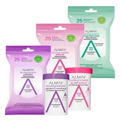 almay biodegradable makeup wipes