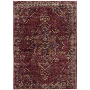 Oriental Weavers Andorra 7135E Red/ Gold Indoor Area Rug - 5'3" x 7'3" - 1 of 3