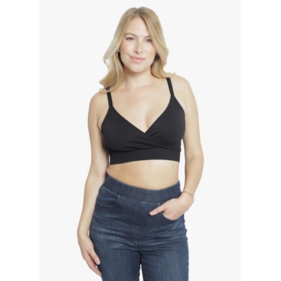 Ingrid & Isabel Maternity Seamless Nursing Sports Bra Bundle 2 Pack Black  Size Xl : Target