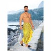 LA LEELA Men's Sarong Beach Cover Ups Wraps One Size Butter Mandala - 2 of 4