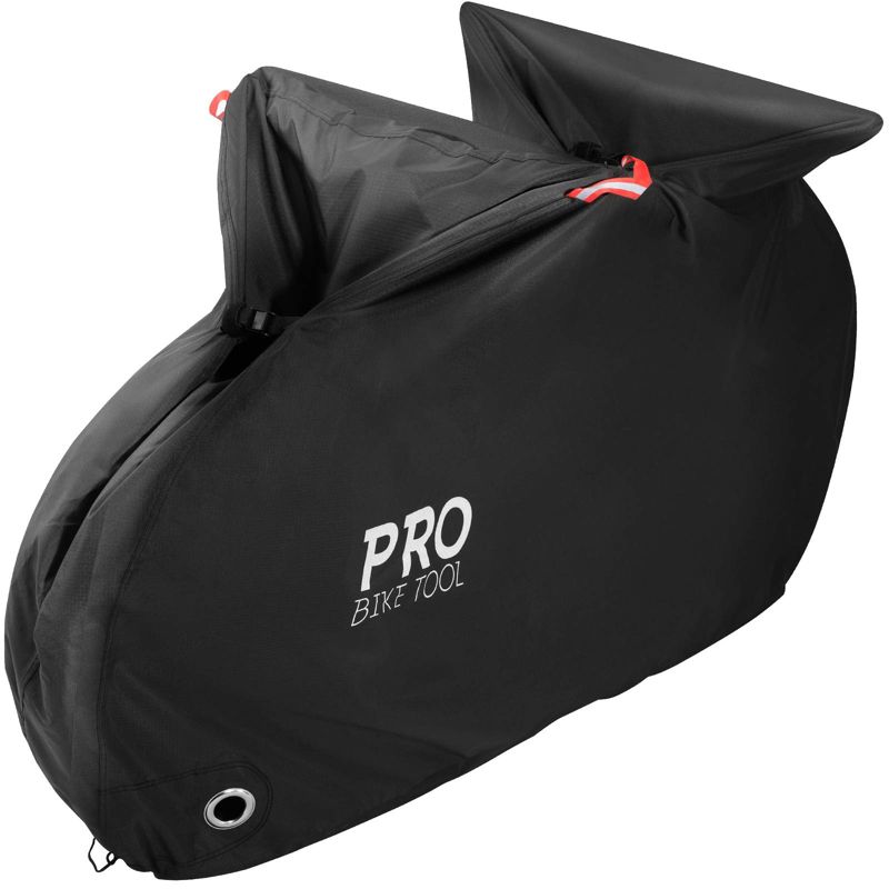 PRO BIKE TOOL Bicycle Cover for Outdoor Storage, Black Stationary XL for 2 Bikes, 1 of 4