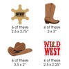 Big Dot of Happiness Western Hoedown - DIY Shaped Wild West Cowboy Party Cut-Outs - 24 Count - 2 of 4