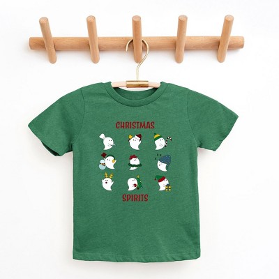 The Juniper Shop Christmas Spirits Red Words Youth Short Sleeve Tee