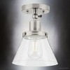 Urban Ambiance Luxury Modern Farmhouse Indoor Ceiling Light,  10''H x 8"W x 8''D,  Brushed Nickel Finish, UHP4662 - 4 of 4