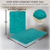 Lavish Home 2-Piece Chenille Memory Foam Bathroom Rugs Set - 3 of 4