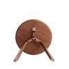 Chic Crate - Natural Oak Wood Side Table Round End Coffee Bedside Night Stand Living Room Bedroom & Balcony Furniture Set - 2 of 4