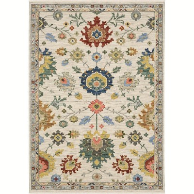 Oriental Weavers Lucca 2888L Ivory / Multi Indoor Area Rug - 5'3" x 7'6"