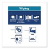 Tork Industrial Paper Wiper, 4-Ply, 12.8 x 16.4, Unscented, Blue, 90/Pack, 5 Packs/Carton - 4 of 4