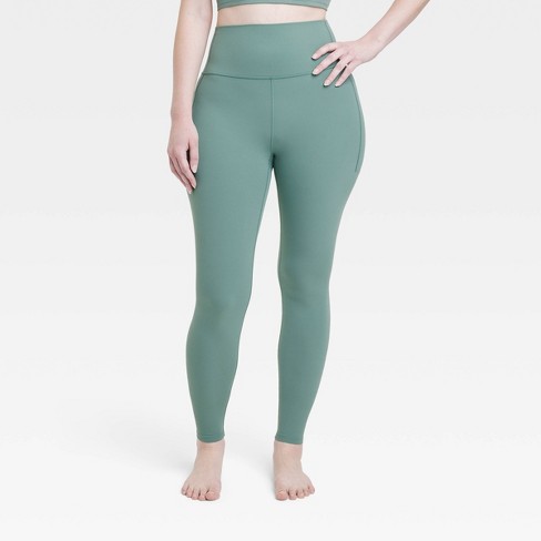 Girls' Everyday Soft Leggings - All In Motion™ Green XXL