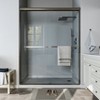ONWITH 56 in. - 60 in. W x 72 in. H Sliding Framed Shower Door in Oil Rubbed Bronze with Clear Glass - 2 of 4