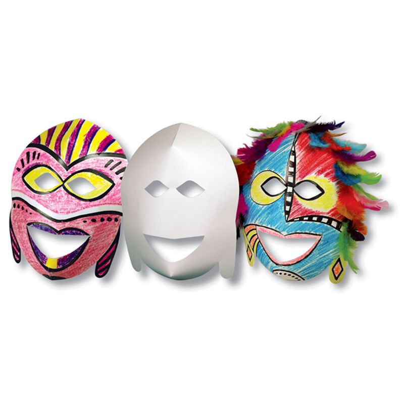 Roylco® African Masks, 20 Per Pack, 2 Packs, 2 of 3
