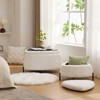 FONTOI 29.9" 2-Piece Storage Ottoman Set, Footrest Shoe Stool, Coffee Side Table With Reversible Lid for Living Room, Ivory, 29.9"*17.3"*29.9" - 2 of 4