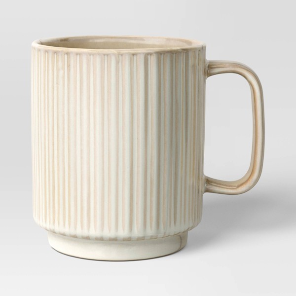 Moira ceramic mug in cream
