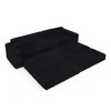 112.6" Corduroy L-Shaped Modular Floor Sectional Sofa Right Chaise - 2 of 4