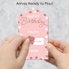 Big Dot of Happiness Pink Rose Gold Birthday - Happy Birthday Party Game Pickle Cards - Truth, Dare, Share Pull Tabs - Set of 12 - 2 of 4