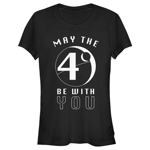 Juniors Womens Star Wars Death Star May The 4th Be With You T