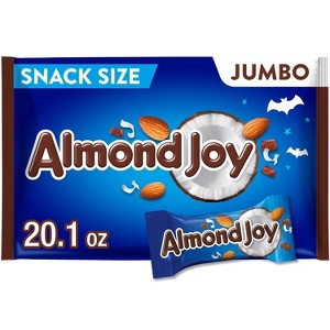 Almond Joy Snack Size Candy Bars – 20.1 oz Bag – Coconut, Almond, and Milk Chocolate Mini Bars – Shareable Holiday & Everyday Treats - 1 of 4