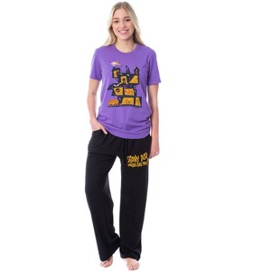 Scooby-Doo Womens' Haunted House The Mystery Machine Sleep Pajama Set Multicolored - 1 of 3