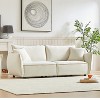 TIRAMISUBEST Modern Sectional Sofa, Stylish Chenille 3-Seat Couch with 2 Pillows, Thickly Padded Long Loveseat - 2 of 4