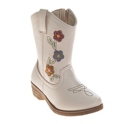 Laura Ashley Girls' Two Tone Embroidered Western Boots (Toddlers)