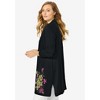Jessica London Women's Plus Size Fine Gauge Cardigan Topper - 4 of 4