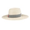 Levi's Women's Herringbone Band Wide Brim Straw Hat - image 4 of 4