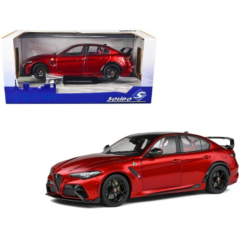 2021 Alfa Romeo Giulia GTA M Rosso Tristrato Red Metallic with Carbon Top  1/18 Diecast Model Car by Solido