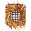 Fall Wicker Wall Wreath, 20" Tall Square Harvest Decor by Melrose - 3 of 3
