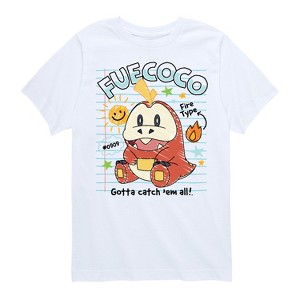 Boys' - Pokémon - Fuecoco Fire Type Gotta Catch 'Em All Short Sleeve Graphic T-Shirt - 1 of 4