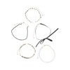 Black Bow and Gold Star Choker Set, 5 Pieces - 3 of 4